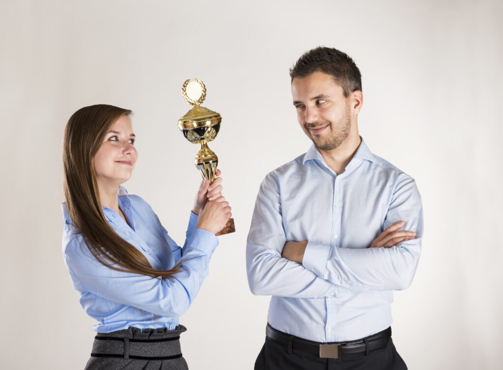 successful business couple is standing in studio 2025 10 10 11 33 10 utc