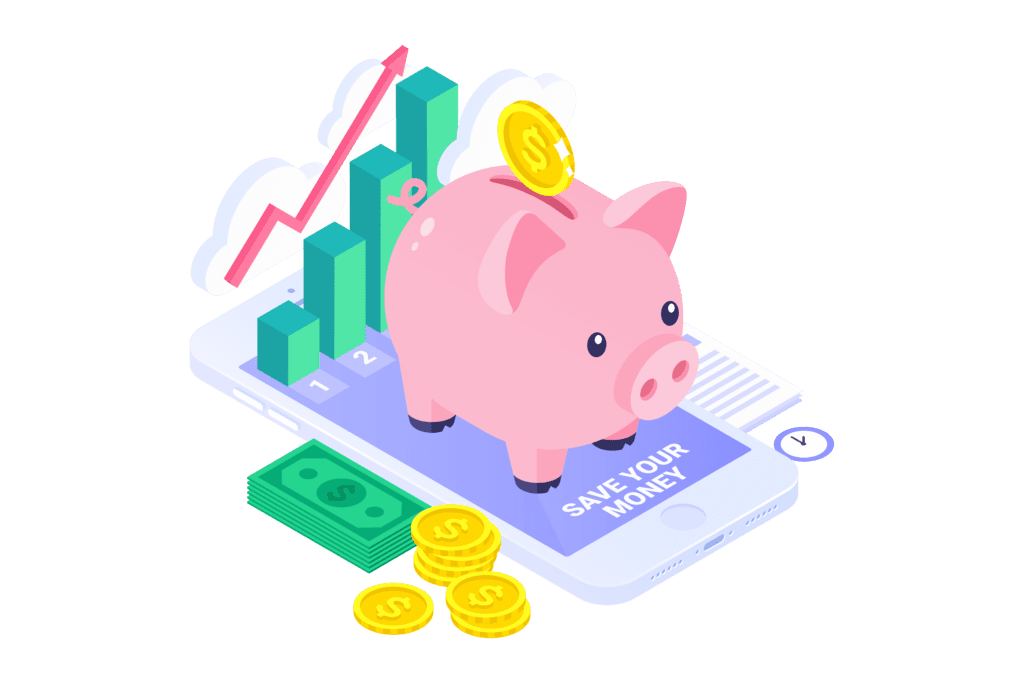 Isometric Piggy Bank Concept